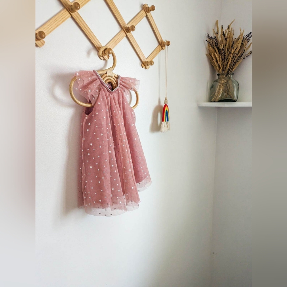 H&M Pink Tulle Smock Dress (6)